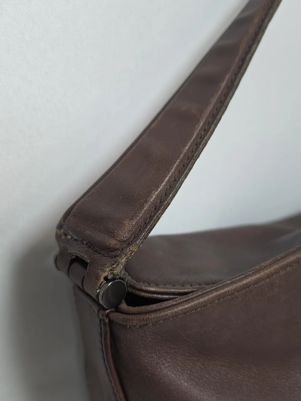 Vintage Coach Whitney Legacy Hobo Brown Leather Handbag Made In USA Style 9180